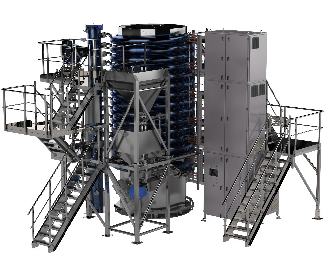 Unidad de tratamiento térmico Revtech para productos de biomasa	